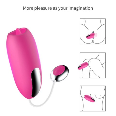 Stymulator-Silicone Clit Massager USB 7 function / Heating B - Series Fox