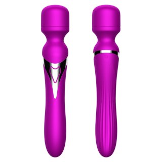 Stymulator-Silicone Dual Massager USB 7+7 Function Purple B - Series Fox