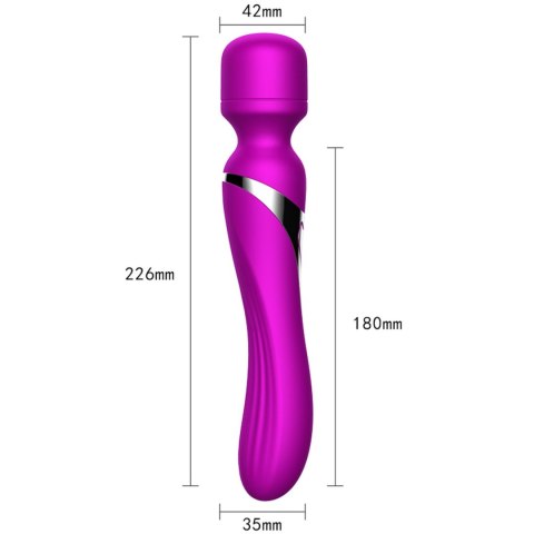 Podwójny stymulator – 7+7 trybów, wodoodporny, silikon, USB