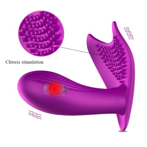 Stymulator-Silicone Panty Vibrator USB 10 Function / Heating / Voice Control B - Series Fox