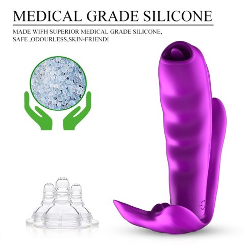 Stymulator-Silicone Panty Vibrator USB 7 Function / Heating B - Series Fox