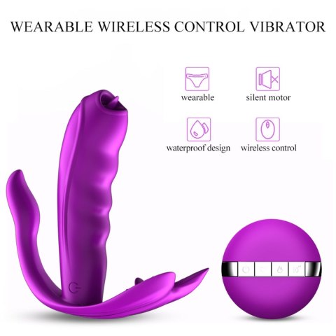 Stymulator-Silicone Panty Vibrator USB 7 Function / Heating B - Series Fox