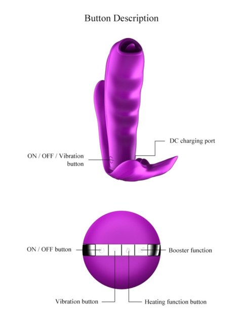 Stymulator-Silicone Panty Vibrator USB 7 Function / Heating B - Series Fox