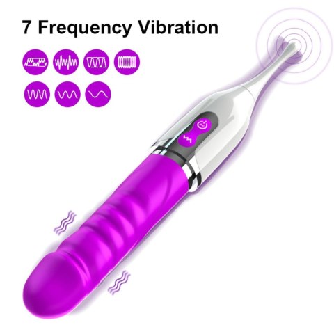 Stymulator- Stimulator clitoris, USB Magnetic charging, 7 Frequency Vibration B - Series Fox