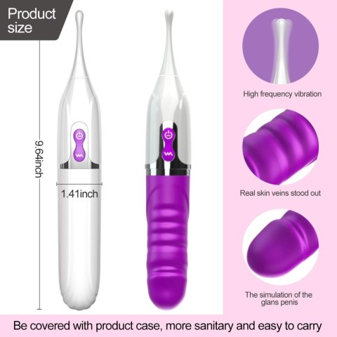 Stymulator- Stimulator clitoris, USB Magnetic charging, 7 Frequency Vibration B - Series Fox