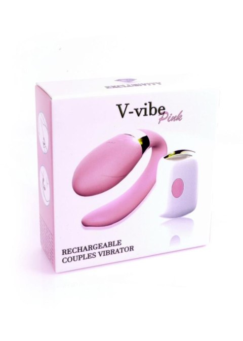 V-Vibe wibrator dla par sterowany pilotem różowy - B - Series