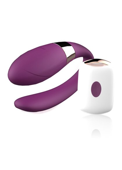 B - Series V-Vibe wibrator dla par fioletowy