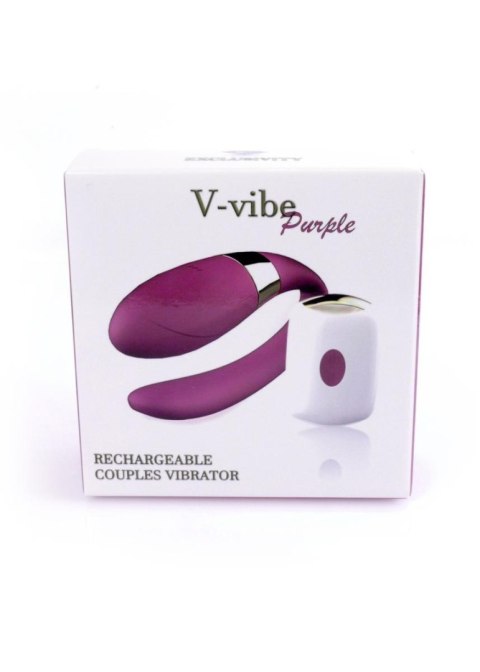 V-Vibe wibrator dla par sterowany pilotem fioletowy - B - Series