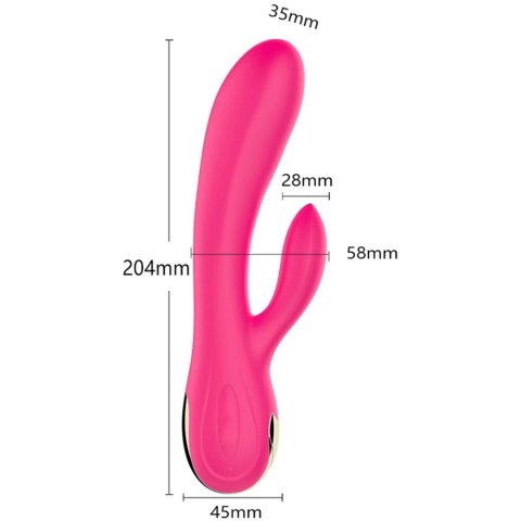 Wibrator-Silicone Vibrator USB 7 Function + Booster / Heating B - Series Fox