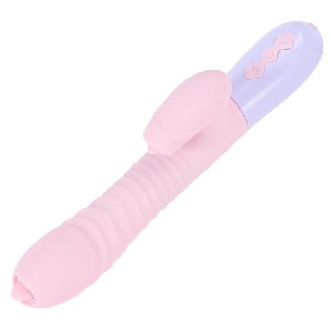 Wibrator-Silicone Vibrator USB 7 Function and Thrusting Function / Heating, pink B - Series Fox