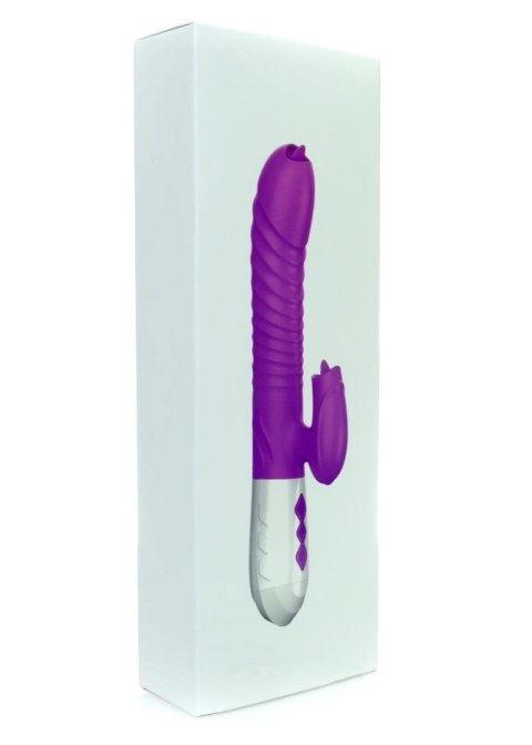 Wibrator-Silicone Vibrator USB 7 Function and Thrusting Function / Heating, purple B - Series Fox