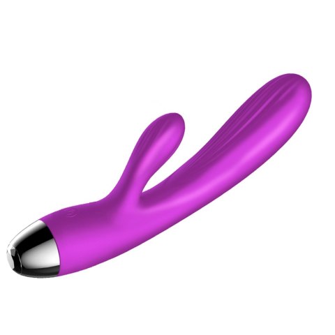 Wibrator-Silicone Vibrator and Pulsator Purple USB 7+7 Function / Heating B - Series Fox