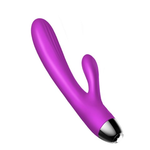 Wibrator-Silicone Vibrator and Pulsator Purple USB 7+7 Function / Heating B - Series Fox