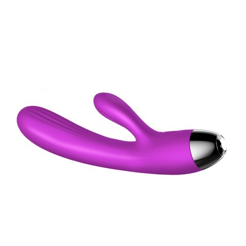 Wibrator-Silicone Vibrator and Pulsator Purple USB 7+7 Function / Heating B - Series Fox