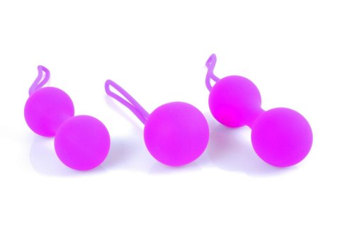 Kulki-Silicone Kegal Balls Set - Purple B - Series HeavyFun