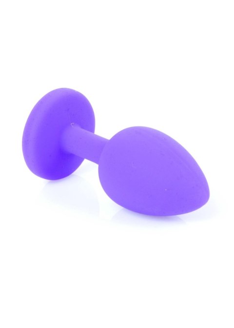 Plug-Jewellery Purple Silicon PLUG Small- Red Diamond B - Series HeavyFun