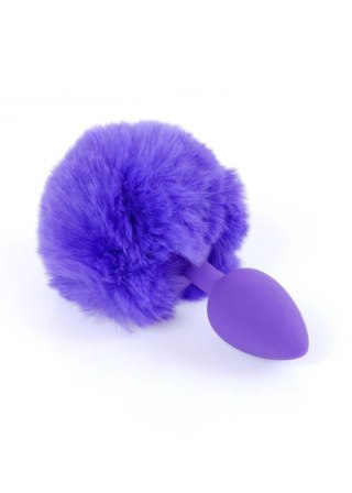 Plug-Jewellery Silicon PLUG - Bunny Tail - Purple B - Series HeavyFun