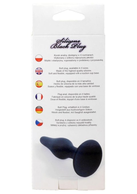 Plug-Silicone Plug Black - Medium B - Series HeavyFun