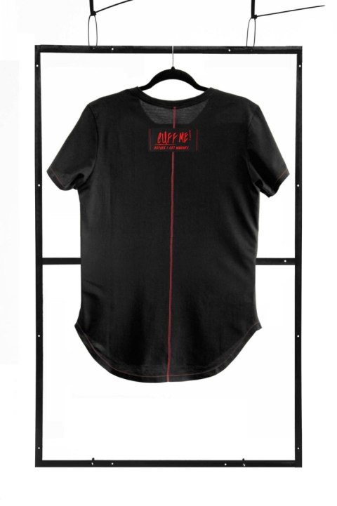 T-shirt men black L fashion Demoniq