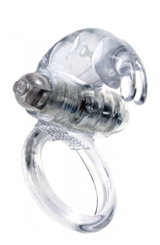 Pierścień-Rabbit Vibro CockRing Clear B - Series EasyLove