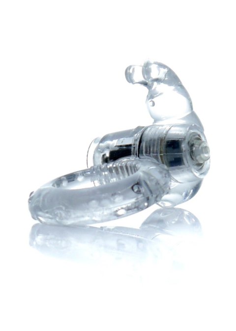 Pierścień-Rabbit Vibro CockRing Clear B - Series EasyLove