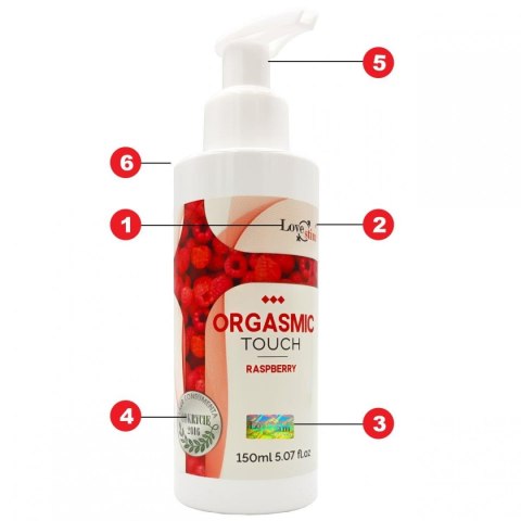 Olejek- ORGASMIC TOUCH RASPBERRY 150 ml LoveStim