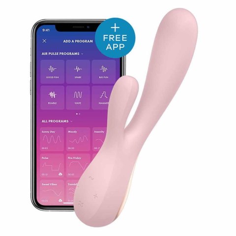 Satisfyer Mono Flex wibrator króliczek sterowany aplikacją fioletowy