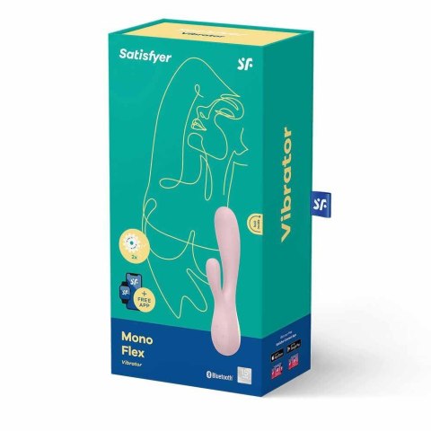 Satisfyer Mono Flex wibrator króliczek sterowany aplikacją fioletowy