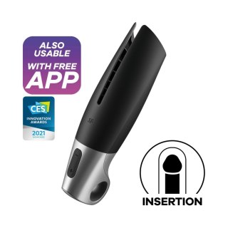 Power Masturbator black silver Satisfyer