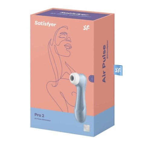 Satisfyer Pro 2 wibrator bezdotykowy do łechtaczki niebieski