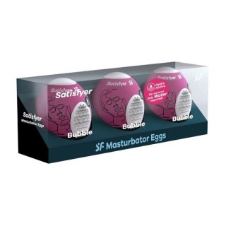 Masturbator-Eggs (set of 3 Bubble) Satisfyer