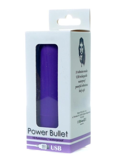 Power Bullet USB 10 functions Glossy Matte Purple B - Series Vision