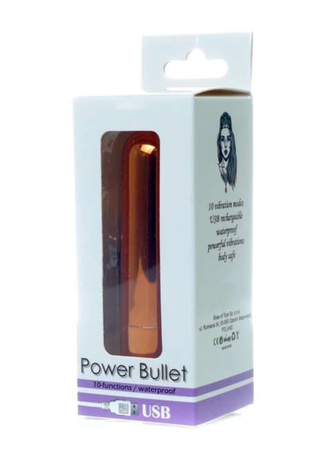 Power Bullet USB 10 functions Glossy Rose Gold B - Series Vision