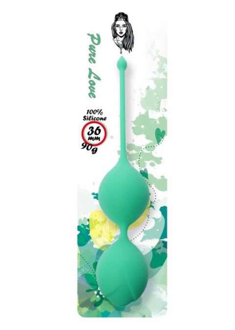 Silicone Kegel Balls 36mm 90g Green - B - Series B - Series Femme