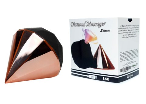 Stymulator-Diamond Air Massager USB 7 Function Red Gold B - Series Smart