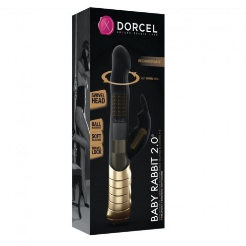 Dorcel Baby Rabbit 2.0 wibrator króliczek czarno-złoty