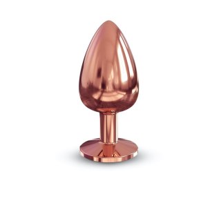 Dorcel Diamond Plug L metalowy korek analny z kryształkiem różowe złoto