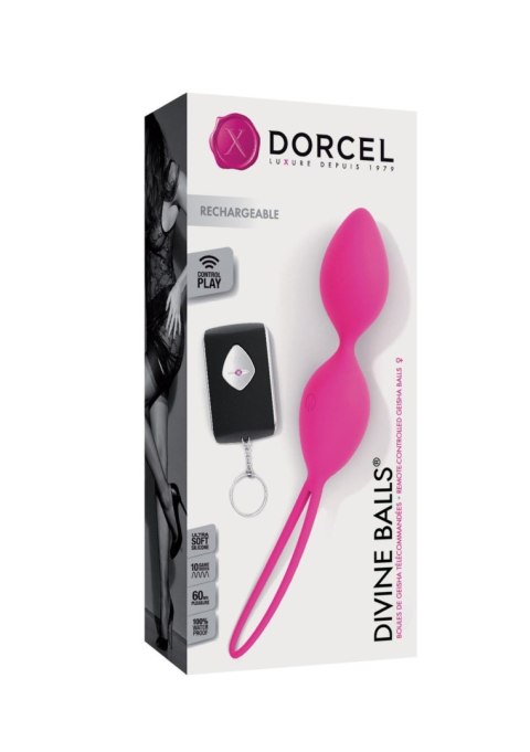 Divine Balls wibrujące kulki gejszy sterowane pilotem różowe - Dorcel