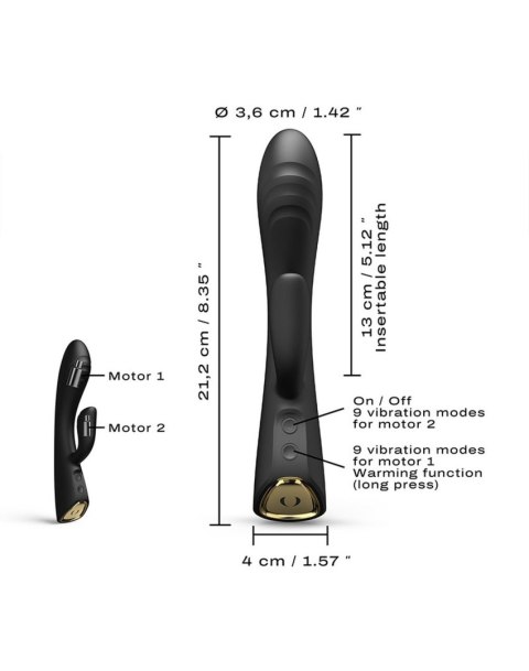 Dorcel Flexi Rabbit wibrator króliczek czarny