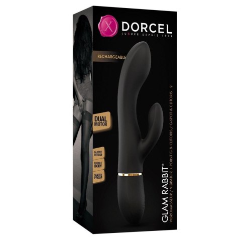 Dorcel Glam Rabbit wibrator króliczek czarny