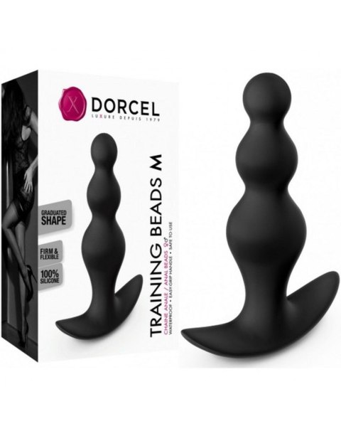 Training Beads M koraliki analne czarne - Dorcel