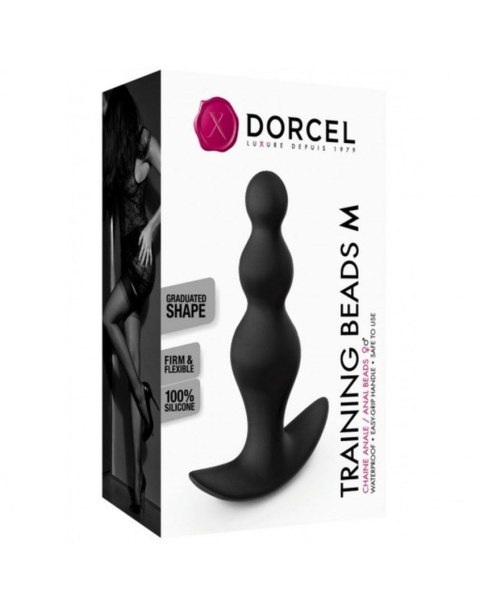 Training Beads M koraliki analne czarne - Dorcel