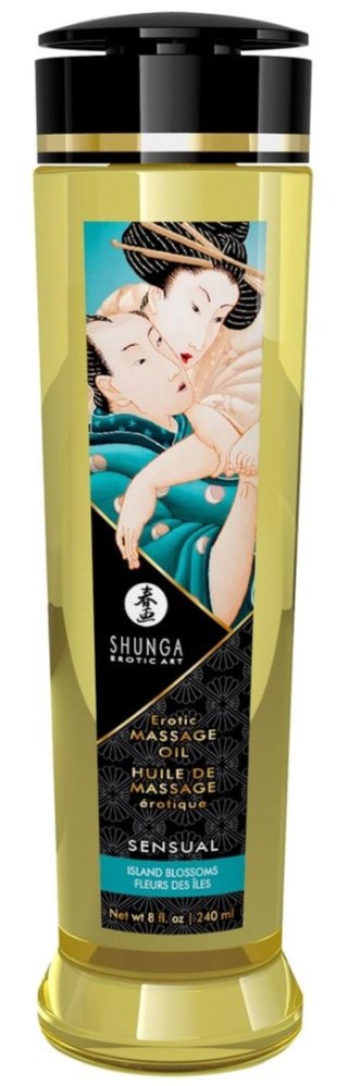 Massage Oil Sensual ISLAND BLOSSOMS Shunga