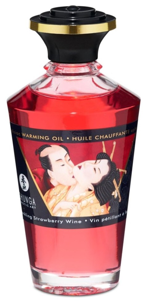 Warming Oil Sparkling Strawberry Wine Shunga