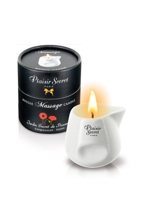 POPPY MASSAGE CANDLE 80ML Plaisir Secret