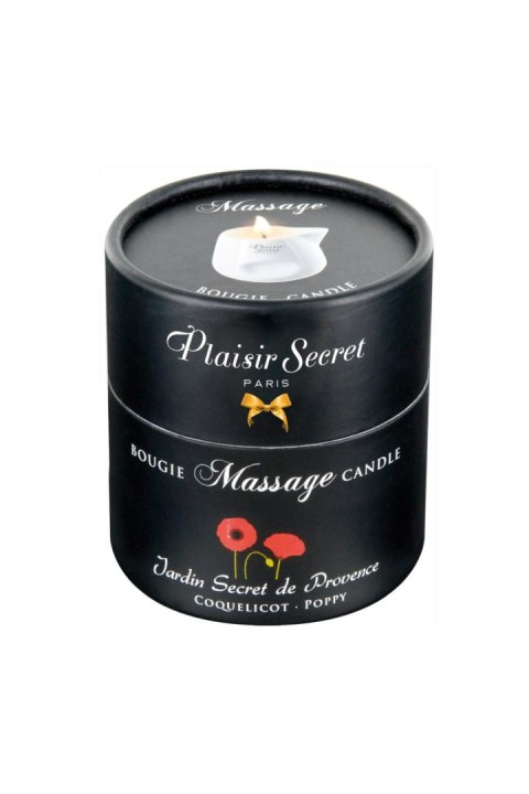 POPPY MASSAGE CANDLE 80ML Plaisir Secret