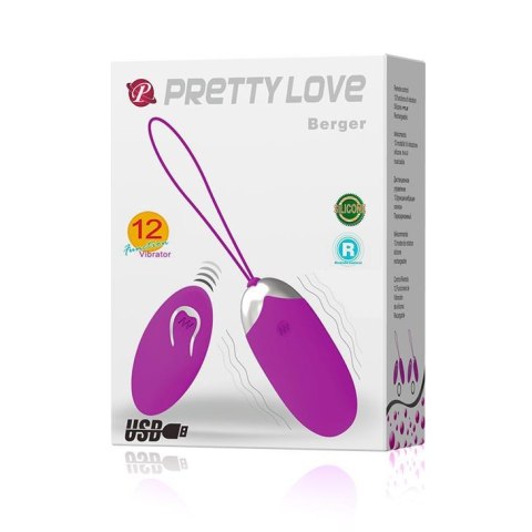 PRETTY LOVE - BERGER EGG 12 function vibrations Pretty Love