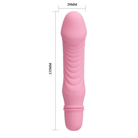 Wibrator analno-waginalny jasnoróżowy, 10 funkcji wibracji - Pretty Love