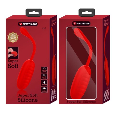 PRETTY LOVE - KIRK EGG Red 12 function vibrations Pretty Love