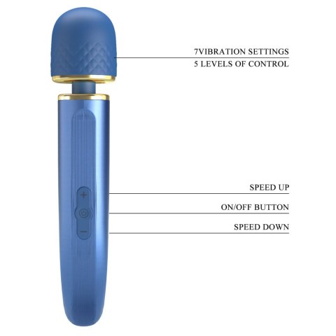 PRETTY LOVE - Colorful Massager Blue, 7 vibration functions 5 levels of speed control Pretty Love